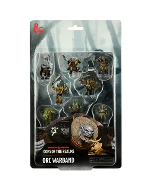 D&D Icons of the Realms: Orc Warband Painted Premium Painted Figures Set | RPG Tabletop Miniature Figures | Dungeons And Dragons Role Playing Board Game Figures By Wizkids D&D Icons of the Realms: Orc Warband Painted Premium Painted Figures Set | RPG Tabletop Miniature Figures | Dungeons And Dragons Role Playing Board Game Figures By Wizkids
