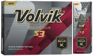 Volvik S3 Golf Balls 1 Dozen | 3-Peice White Balls | High Greenside Spin | Tour Performance | 12 Pack Volvik S3 Golf Balls 1 Dozen | 3-Peice White Balls | High Greenside Spin | Tour Performance | 12 Pack