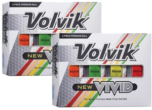 2 Volvik Vivid Golf Balls Packs | 24 Balls | High-Visibility Matte Finish | Enhanced Performance & Distance | VAS Alignment System for Accuracy | Ideal For All Skill Levels | 2 Dozen 2 Volvik Vivid Golf Balls Packs | 24 Balls | High-Visibility Matte Finish | Enhanced Performance & Distance | VAS Alignment System for Accuracy | Ideal For All Skill Levels | 2 Dozen