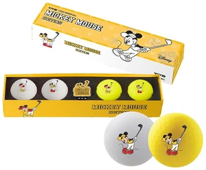 Volvik Disney Mickey Mouse Golfing Golf Balls Set | 4-Pack with Exclusive Ball Marker & Magnetic Hat Clip | High-Performance 3-Piece Ball | Vibrant Matte Finish | Perfect Gift for Disney Fans Volvik Disney Mickey Mouse Golfing Golf Balls Set | 4-Pack with Exclusive Ball Marker & Magnetic Hat Clip | High-Performance 3-Piece Ball | Vibrant Matte Finish | Perfect Gift for Disney Fans