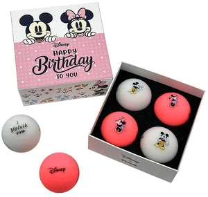 Volvik x Disney - Minnie & Mickey Mouse Happy Birthday Collector Golf Ball Gift Set - 4-Ball Pack Volvik x Disney - Minnie & Mickey Mouse Happy Birthday Collector Golf Ball Gift Set - 4-Ball Pack