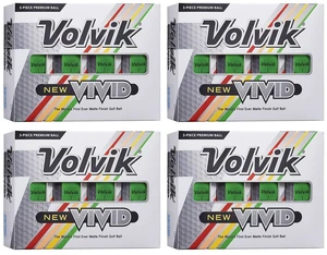 4 Volvik Vivid Golf Ball Packs | 48 Balls | High-Visibility Matte Finish | Enhanced Performance & Distance | VAS Alignment System for Accuracy | Ideal For All Skill Levels | 4 Dozen 4 Volvik Vivid Golf Ball Packs | 48 Balls | High-Visibility Matte Finish | Enhanced Performance & Distance | VAS Alignment System for Accuracy | Ideal For All Skill Levels | 4 Dozen