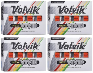 4 Volvik Vivid Golf Ball Packs | 48 Balls | High-Visibility Matte Finish | Enhanced Performance & Distance | VAS Alignment System for Accuracy | Ideal For All Skill Levels | 4 Dozen 4 Volvik Vivid Golf Ball Packs | 48 Balls | High-Visibility Matte Finish | Enhanced Performance & Distance | VAS Alignment System for Accuracy | Ideal For All Skill Levels | 4 Dozen