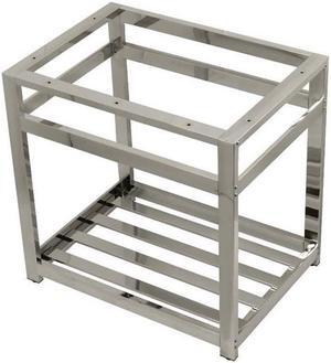Fauceture VSP3122A6 Modern 31 x 22 in. Steel Bathroom Console Sink Base - Polished Nickel