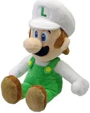 Super Mario Bros Fire Luigi 9" Plush Doll Super Mario Bros Fire Luigi 9" Plush Doll