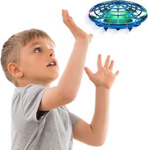 Scoot Hand Operated Drone for Kids or Adults - Hands Free Motion Sensor Mini Drones for Kids Easy Indoor Small UFO Toy Flying Ball Drone Toy for Boys and Girls Kids Drones (Blue)