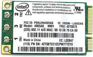 Lenovo ThinkPad X60 Wireless Card