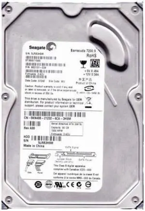 80GB SATA 7200RPM Hard Drive Dell Labled