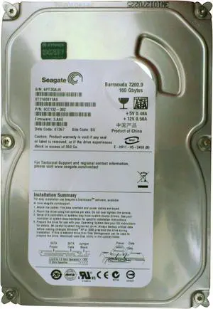 te St3160811As P/N: 9Cc132-302 F/W: 3.Aae 160Gb Wu