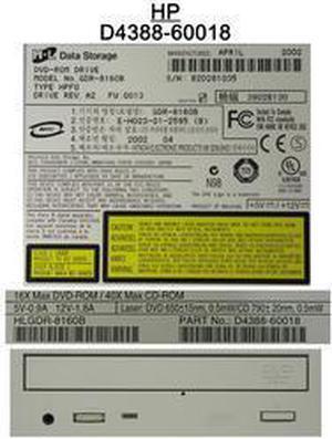 HP D4388-60018 Dvd 40X Cd-Rom Gdr-8160B