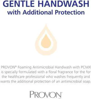 PROVON® Foaming Antimicrobial Floral Scent Handwash Refill, 100.48 Oz, Blue