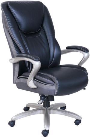 Serta® Smart Layers™ Hensley Leather High-Back Big & Tall Chair, Black