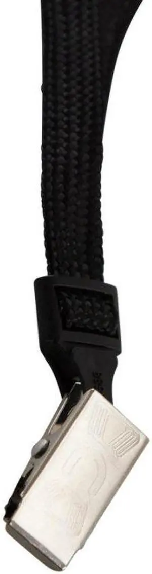 SICURIX Safety Breakaway Lanyard - 12 / Pack - 36" Length - Black - Nylon, Steel