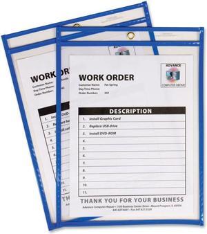 C-Line CLI43915 9 x 12 in. Neon Shop Ticket Holders, Stitched - Blue