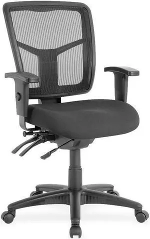 Lorell Mid-Back Seat Slider Chair 25"x25"x40-1/2" Black 86802