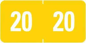 Smead Label,Year 2020,250/Pk,Yl 67920