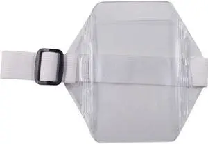 Advantus Vertical Arm Badge Holder 2 1/2 x 3 1/2 Clear/White 12 per Box 75649