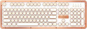 Azio Keyboard MK-RETRO-L-02B-US Bluetooth Retro Classic Mechanical Keyboard Posh