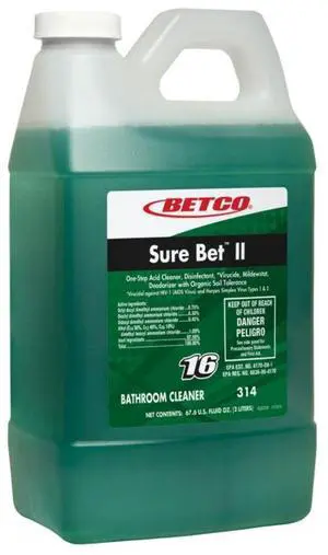 Betco® Sure Bet II Multipurpose Cleaner, Citrus, 67.63 Oz, Pack Of 4 Bottles