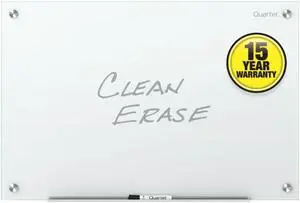 Quartet G2418NMW Infinity Glass Dry-Erase Boar, 24" x 18", Framless - 1 Each