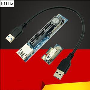 Add On Card PCI Express USB 3.0 Adapter Raiser Extender PCIE Riser Card USB 3.0 PCI E SATA PCI E Riser PCI Express X1 to X4 Slot