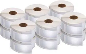 Dymo LabelWriter 2-1/8"W Labels - 1" Height x 2 1/8" Width - Rectangle - Direct Thermal - White - 500 / Pack
