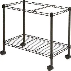 Lorell Mobile File Cart - 4 Casters - Steel - 12.9" Width x 25.8" Depth x 20.5" Height - Black  LLR45651