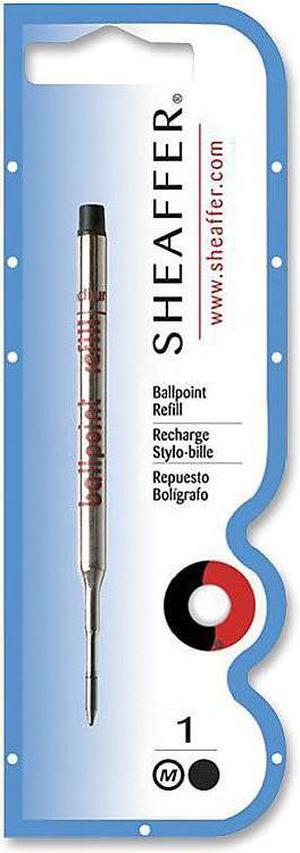 Sheaffer Ballpoint Pen Refill, Black Ink, Medium Point, Each