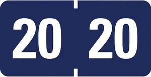 Smead Year Labels 2020 Color-Coded 1-1/2"x3/4" 500/RL DBE 68320