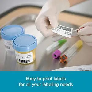 DYMO® Multipurpose Labels For LabelWriter® Label Printers, 1'' x 2 1/8'', White, 500 Labels Per Roll, Pack Of 6 Rolls