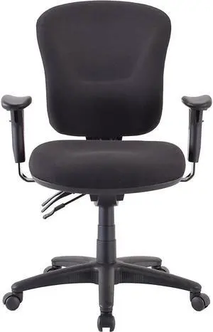 Lorell Mid-back Task Chair 26-3/4"x26"x39-1/4"-42" Black 66128