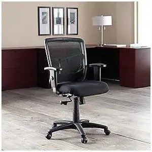 Mid-Back Chair, 25-1/4"x23-1/2"x40-1/2", Black