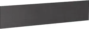Lorell Essentials Series Hutch Tackboards - 16.50" Height x 56.75" Width - Black Fabric Surface - Laminated - 1 / Each