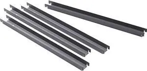 Lorell 60565 Lateral File Front-to-back Rail Kit, Black - 1 Box (4 Units)