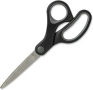Sparco Straight Scissors Rubber Handles 7" Straight Black 25225