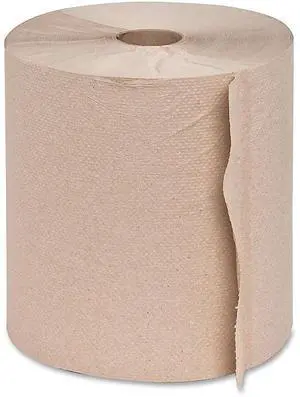 Genuine Joe Hardwound Roll Towels 2"Core 7-7/8"x800' 6 Rolls/CT NATRL 22600