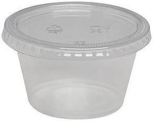 Dixie Portion Cup 4 oz. 2-9/10"Wx2-9/10"Lx1-7/10"H 2400/CT CL PP40CLEAR