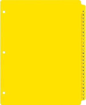 Avery Heavy-Duty Plastic Industrial Dividers, 26 A-Z Tabs, Yellow (23081)