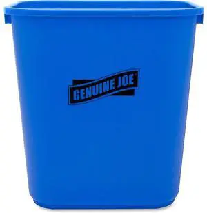 Genuine Joe Recycling Wastebasket 28-1/2 Quart 14-1/2"x10-1/2"x15" BE 57257