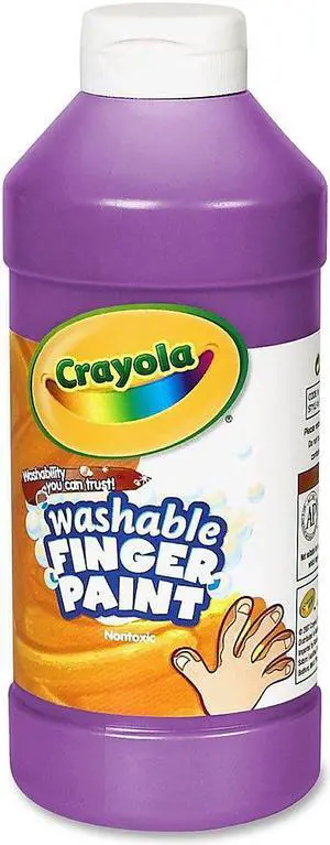 Crayola. 551316040 Washable Fingerpaint, Violet, 16 oz