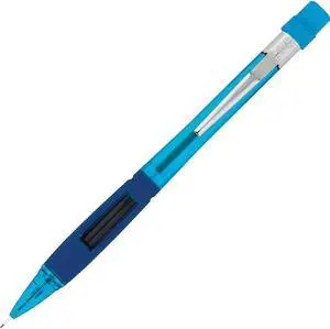 Pentel Quicker Clicker Mechanical Pencil 0.5 mm Transparent Blue Barrel PD345TC
