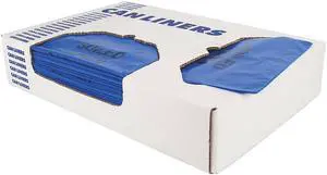 Heritage B6043PX Low Density Health Care Can Liners, 1.3 mil, 30" x 46", Blue, 200/Carton