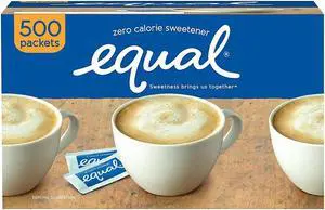 Equal MRINUT20015448 Sugar Substitute Packets - 1 Box (500 Packets)