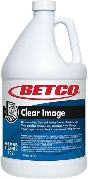 Betco Clear Image RTU Glass Cleaner, 1 Gallon, Pack Of 4
