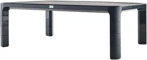 3M DISPLAY MATERIALS AND SYSTE MS85B ADJUSTABEL MONITOR STAND 13.5INX10INX6IN SILVER/BLACK