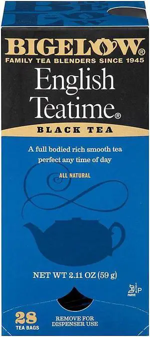 Bigelow English Tea Time Bags, Box Of 28