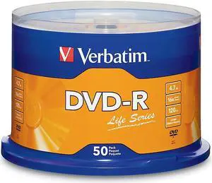 DVD-R LifeSeries Branded Disc 4.7 GB 16x Spindle Silver 50/Pack 97176 DVD-R LifeSeries Branded Disc 4.7 GB 16x Spindle Silver 50/Pack 97176