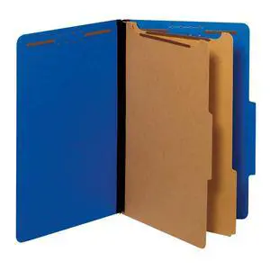 Globe-Weis Colored Classification Folders, 2/5 Cut Tab, 2 Dividers, Embedded Fasteners, Legal Size, Dark Blue, 10 Folders Per Box (29035GW) Globe-Weis Colored Classification Folders, 2/5 Cut Tab, 2 Dividers, Embedded Fasteners, Legal Size, Dark Blue, 10 Folders Per Box (29035GW)