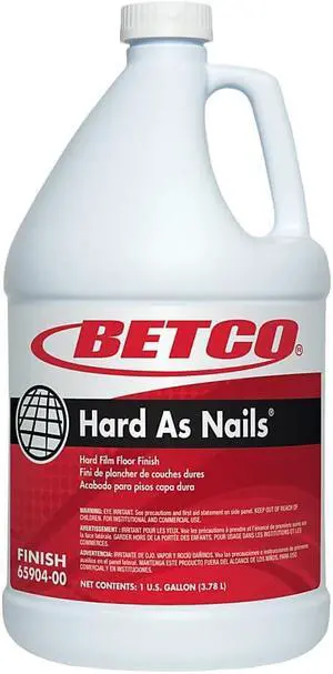 Betco® Hard As Nails® Floor Finish, 1 Gallon, Pack Of 4