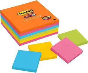 3M Pads in Rio de Janeiro Colors 3 x 3 90-Sheet 24/Pack 65424SSAU